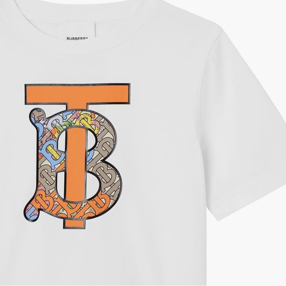 Burberry Kids' TB Monogram Cotton Graphic Tee - Picture 5 of 5